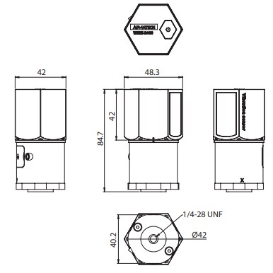 機械製圖 - Advantech WISE-2410 LoRaWAN無線感測器