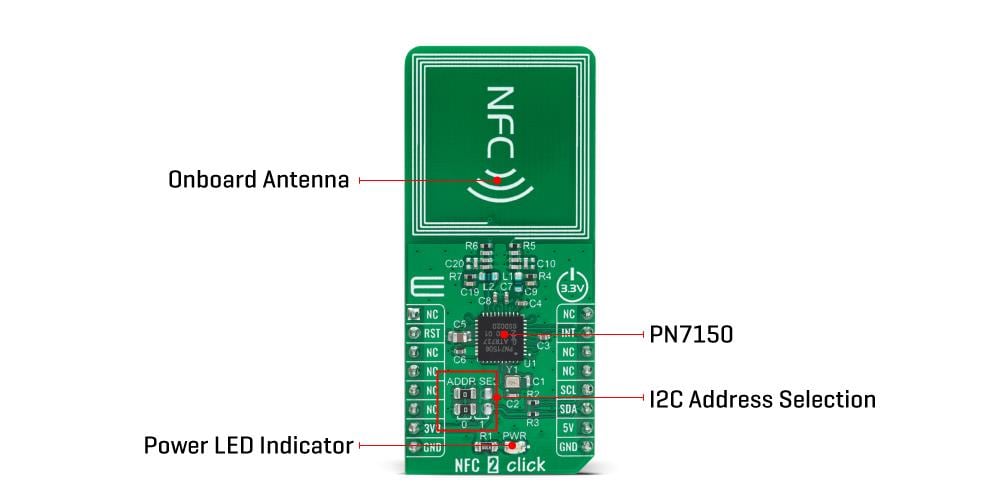 Block Diagram - Mikroe NFC 2 Click