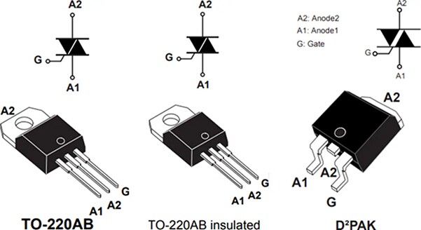 Mechanical Drawing - STMicroelectronics T2535T Triacs