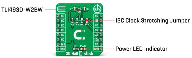 Mikroe 3D Hall 8 Click