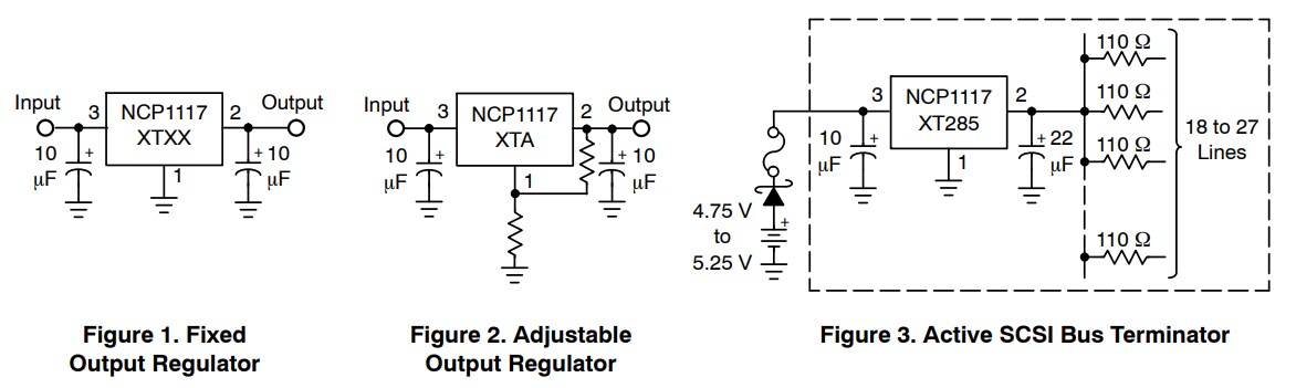 onsemi NCP1117 LDO Regulators