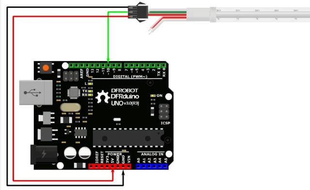 Schematic - DFRobot FIT0750 5V RGB Programmable LED Strip