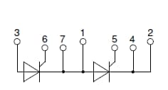 Block Diagram - IXYS MCNA180P2200YA High-Voltage Thyristor Modules