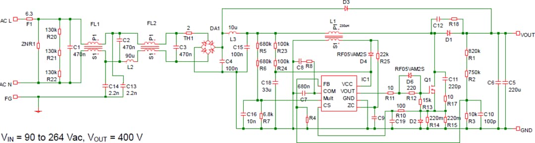Application Circuit Diagram - ROHM Semiconductor BD7693FJ-EVK-001 Evaluation Board