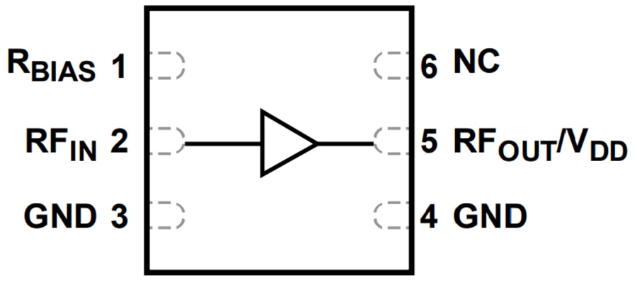Block Diagram - Analog Devices Inc. HMC8413 Low-Noise Amplifier