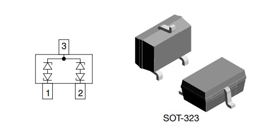 Application Circuit Diagram - Vishay Semiconductors VCAN33C2-03G BiSy Dual-Line ESD Protection Diodes