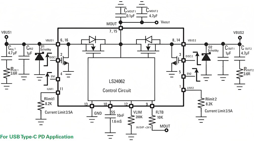 Littelfuse LS24062RQ23 Bidirectional eFuse