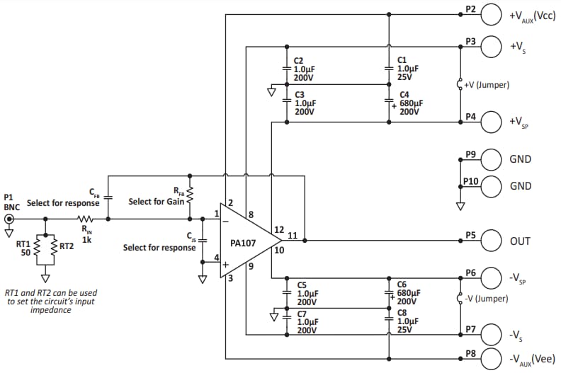 Block Diagram - Apex Microtechnology EK71 Evaluation Kit