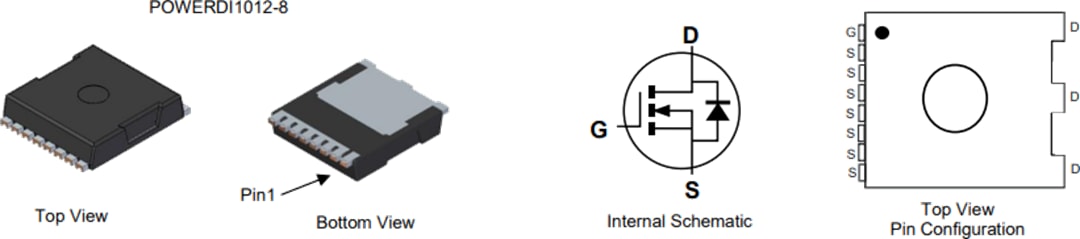 Schematic - Diodes Incorporated DMTH8001STLWQ Automotive Enhancement-Mode MOSFET