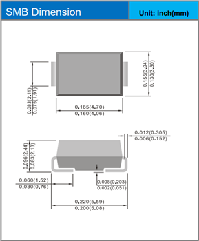 Mechanical Drawing - PANJIT MERx 200V Super Fast Recovery Rectifiers