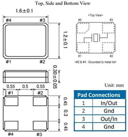 ECS ECS-320-CDX-2292 SMD Quartz Crystal