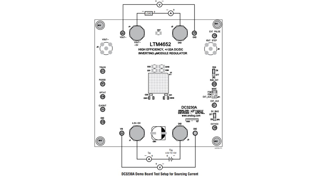 Mechanical Drawing - Analog Devices Inc. LTM4652 Demonstration Board (DC3230A)