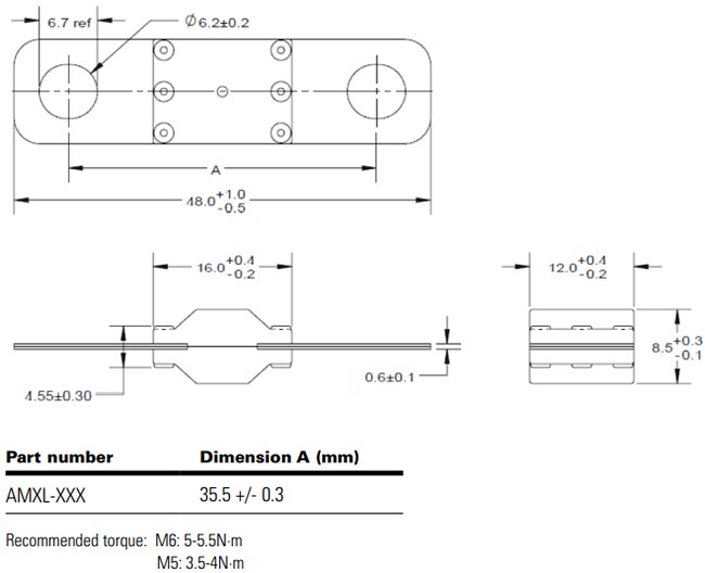 Eaton Electronics AMXL Automotive Bolt-in Fuses