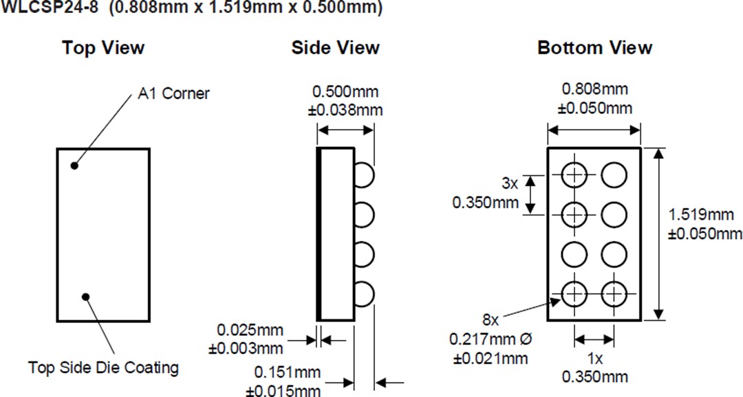 Mechanical Drawing - Kinetic Technologies KTD2690 Single Flash LED Driver