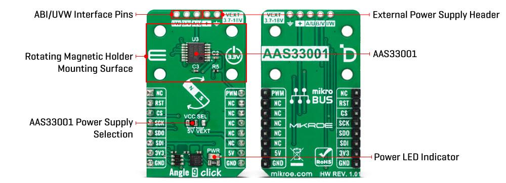 Mikroe MIKROE-5576 Angle 9 Click