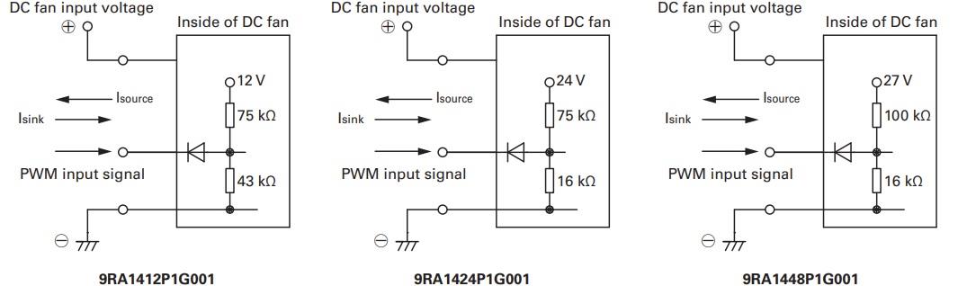 Schematic - Sanyo Denki San Ace 140 9RA Low Noise DC Fans
