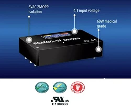 RECOM Power REM60-W Medical Grade DC-DC Converters