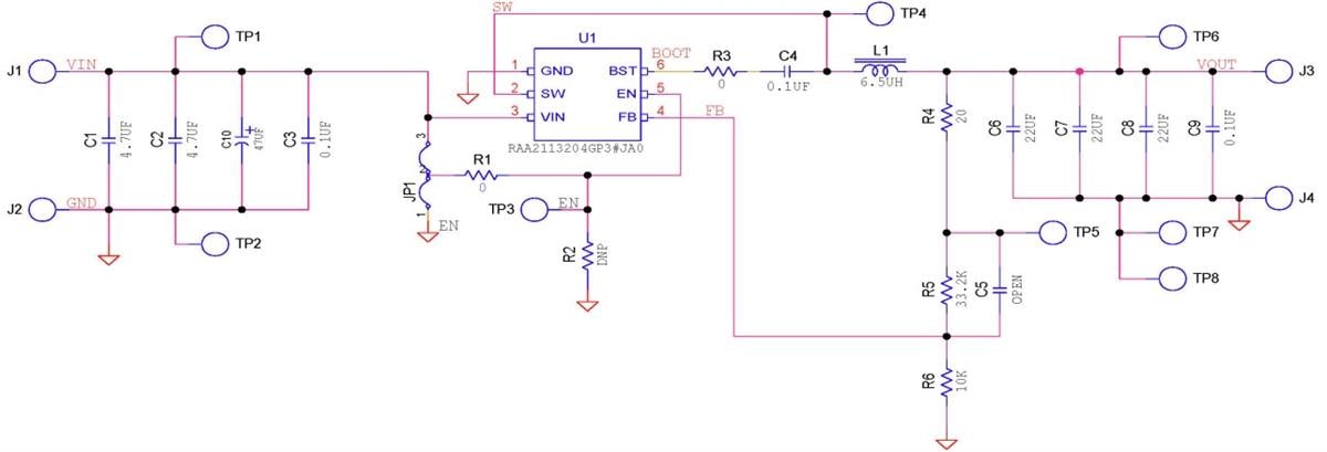 Schematic - Renesas Electronics RTKA211320DE0030BU Evaluation Board