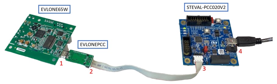 STMicroelectronics EVLONEPCC USB Type-C™ Adapter