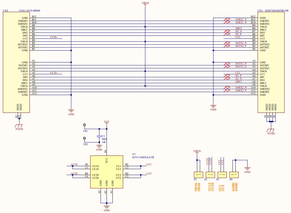 Schematic - Kinetic Technologies KTU1108 Evaluation Kit