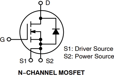 電路圖 - onsemi NTH4L018N075SC1 N通道SiC MOSFET