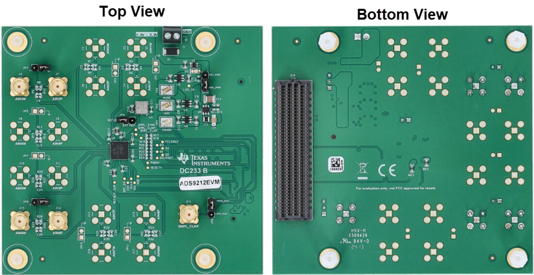 Mechanical Drawing - Texas Instruments ADS9212EVM Evaluation Module (EVM)