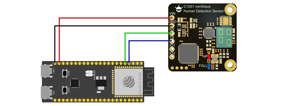 DFRobot SEN0623 C1001 mmWave Human Detection Sensor