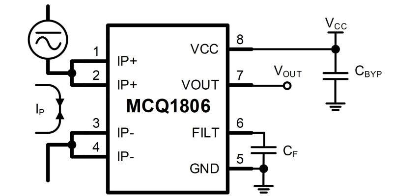 Monolithic Power Systems (MPS) MCQ1806 Automotive Hall-Effect Current Sensors