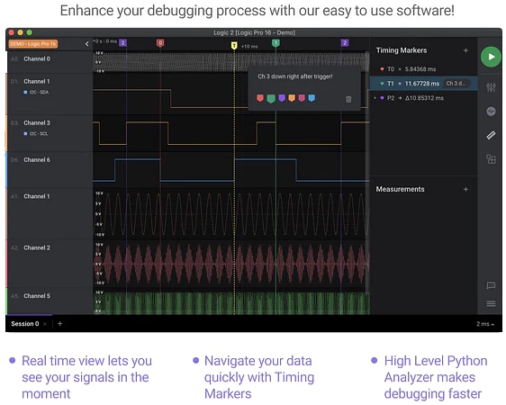 Infographic - Saleae Logic Pro 8 USB Logic Analyzers