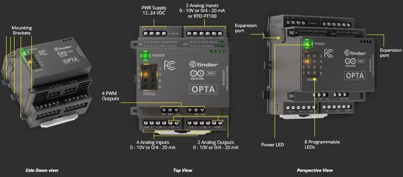 Arduino Pro Opta®類比擴充套件A0602