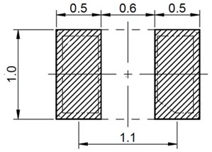 Mechanical Drawing - IQD IQXC-229LR Quartz Crystal