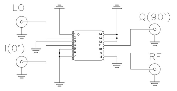 Schematic - Mini-Circuits TB-JCIQ-176D+ Evaluation Board