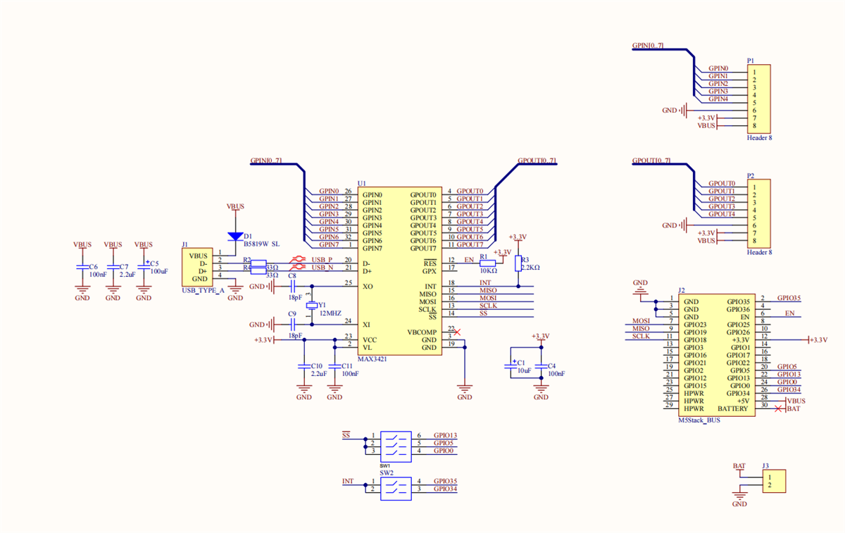 M5Stack USB v1.2 Module
