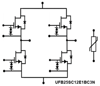 應用電路圖 - onsemi SiC E1B模組