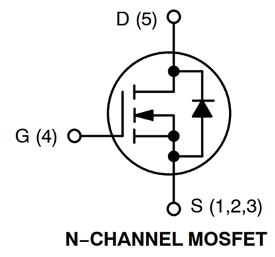 應用電路圖 - onsemi 40V功率MOSFET