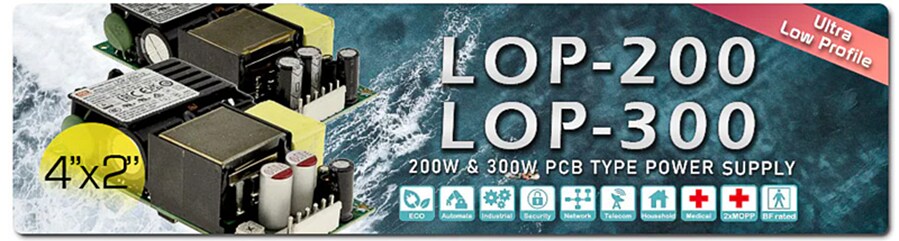 Infographic - MEAN WELL LOP Low-Profile Open-Frame Power Supplies