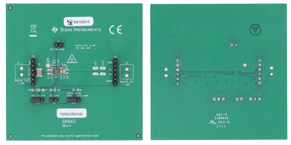 Location Circuit - Texas Instruments TPSM8281xPEVM062 Evaluation Modules