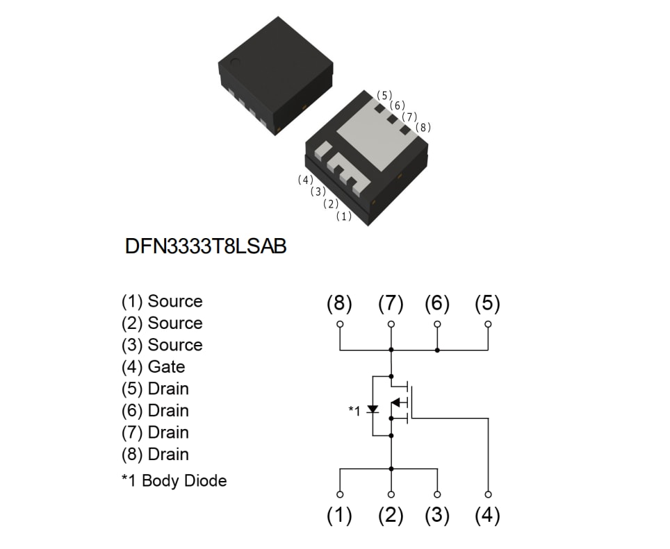 Application Circuit Diagram - ROHM Semiconductor RH7G04CBJFRA P-Ch Power MOSFET