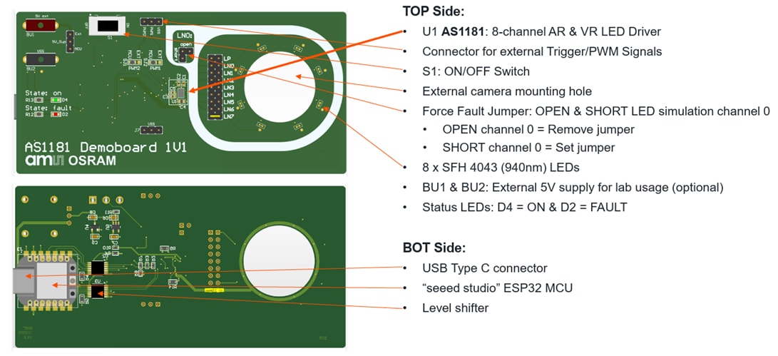 ams OSRAM AS1181 Demoboard