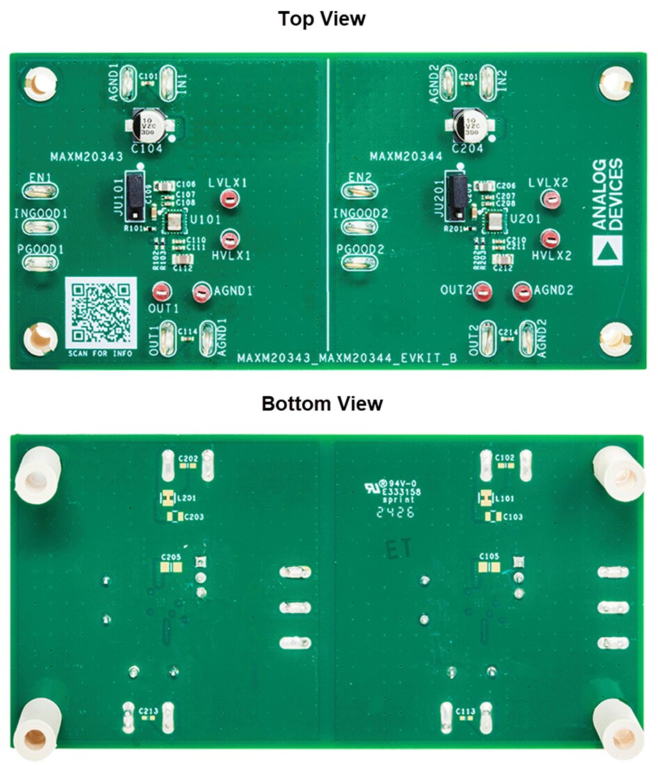 Mechanical Drawing - Analog Devices / Maxim Integrated MAXM20343EVKIT/MAXM20344EVKIT Evaluation Boards