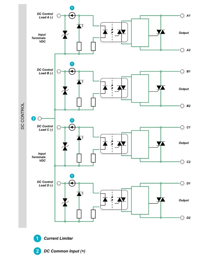 Application Circuit Diagram - Littelfuse SRP4-CC Space-Saving Solid-State Relays