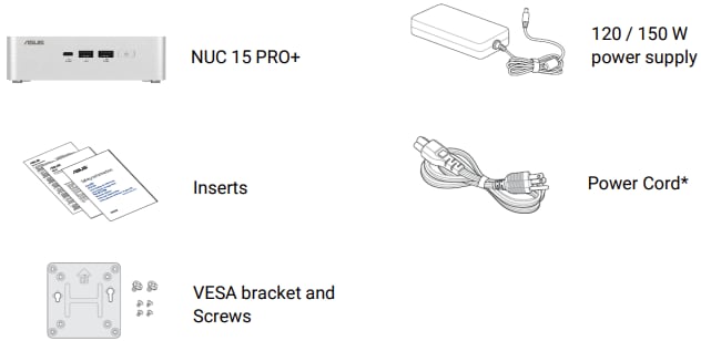 Asus NUC 15 PRO+ Elegant Mini PCs