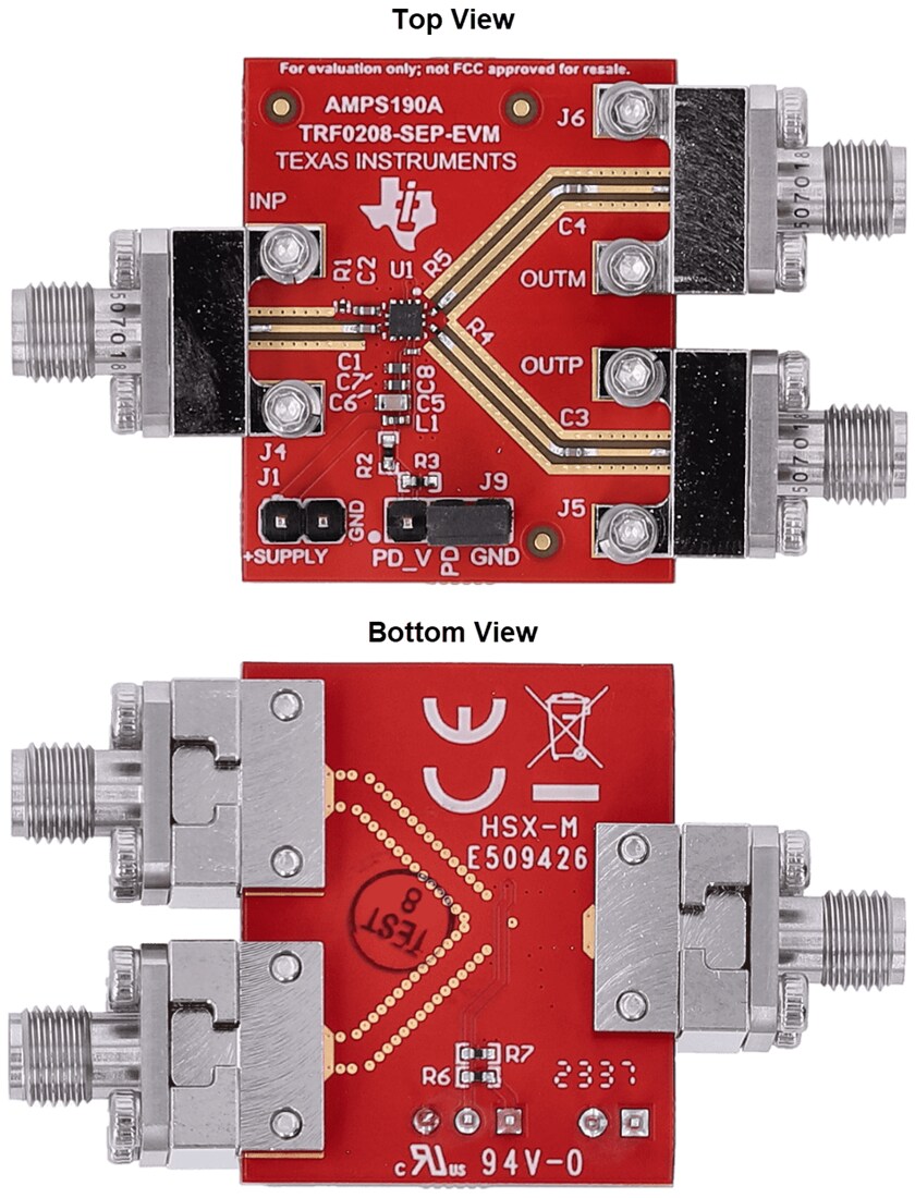 Mechanical Drawing - Texas Instruments TRF0208-SP-EVM/TRF0208-SEP-EVM Evaluation Modules