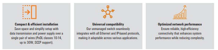 Infographic - Weidmuller SPE Unmanaged Switches