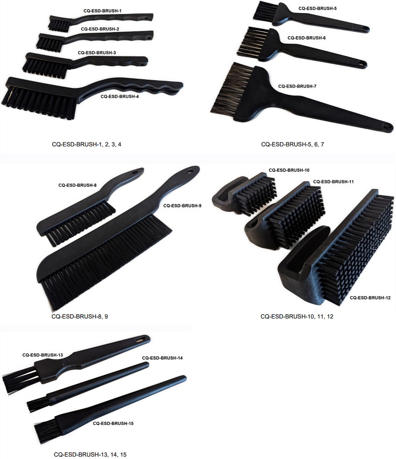 Chart - Chip Quik Static Conductive / Static Dissipative ESD Brushes