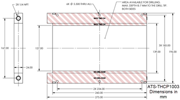 Mechanical Drawing - Advanced Thermal Solutions Dual-Sided, High-Flow Cold Plates