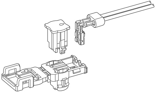 Mechanical Drawing - JST Connectors SQM Airbag Connector