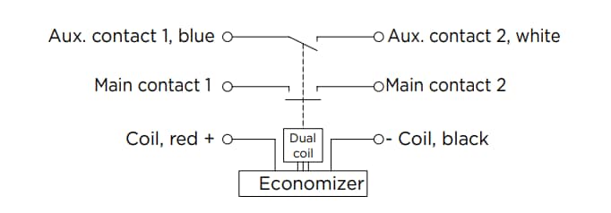 Application Circuit Diagram - TE Connectivity ECPN & ECPS High-Voltage DC Contactors