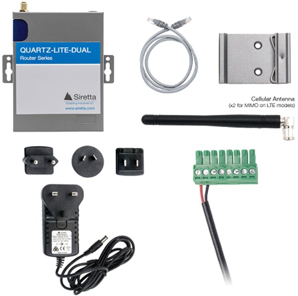 Infographic - Siretta QUARTZ-LITE-DUAL EU 4G Single-LAN Dual-SIM Router
