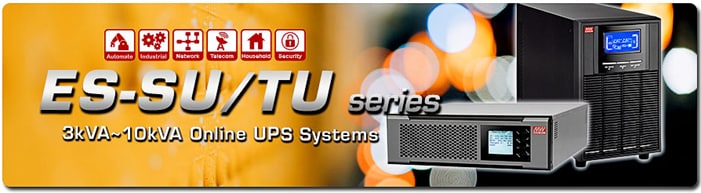 Infographic - MEAN WELL ES-SU/TU Online Uninterruptible Power Supplies